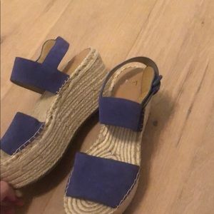 MARC FISHER espadrille platforms worn once